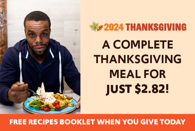 Free Recipe Booklet When You Give Today!